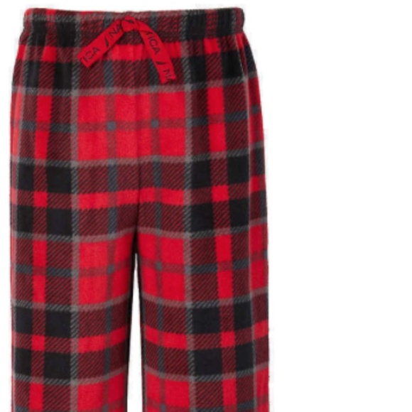 Nautica Boy's's 2-Pack Sleep Pants, Red/Gray Plaid - Picture 1 of 3